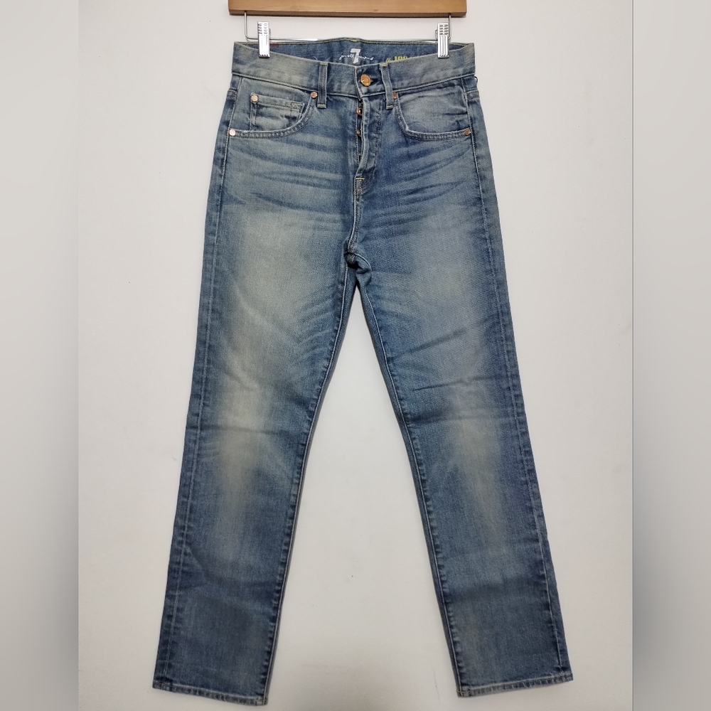 7 For All Mankind Jeans The 1984 Boyfriend Super Heritage Women's 26 Button Fly